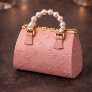 Sip & Paint Elegant Pink Designer Handbag